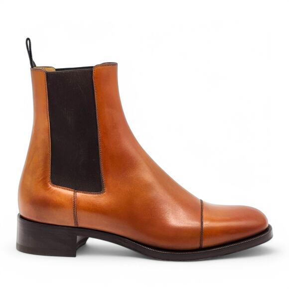 Christian Louboutin Antonio Chelsea Leather Boots - Brown - EU 40 / US 7 $1350 - Picture 3 of 8